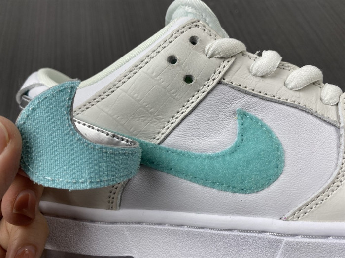 nike sb dunk low pro og qs Di*m*nd white bv1310-100