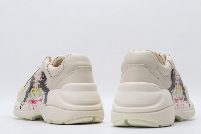 G*u*i rhyton leather sneaker