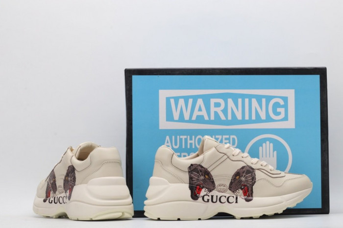 G*u*i rhyton leather sneaker