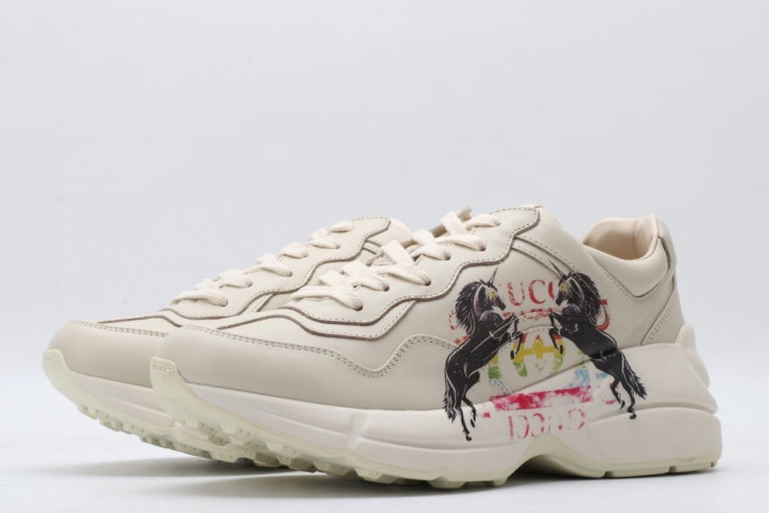G*u*i rhyton leather sneaker