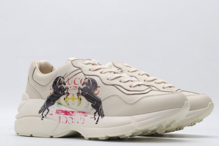 G*u*i rhyton leather sneaker