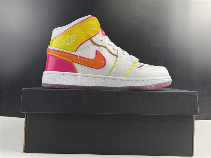 Air Jordan 1 Mid GS "Edge Glow" - CV4611 100