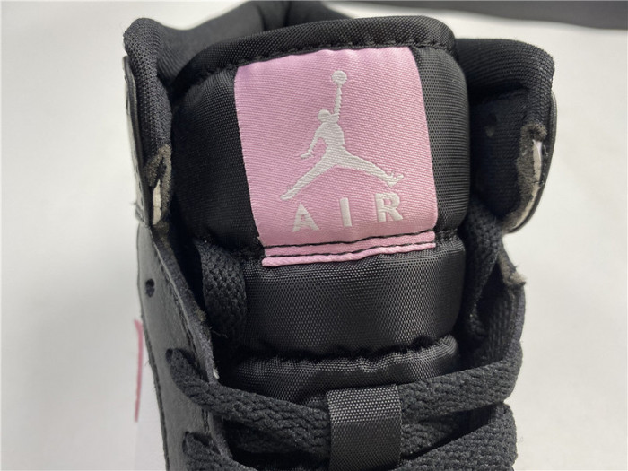 Air Jordan 1 Mid White Black Light Arctic Pink (GS) - 555112-103