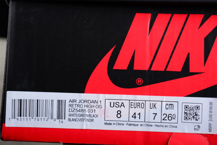 Air Jordan 1 Retro High OG  Lucky Green DZ5485-031