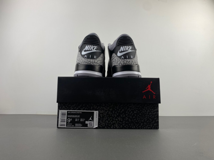 Air Jordan 3 Black Cement 2024 DN3707-010