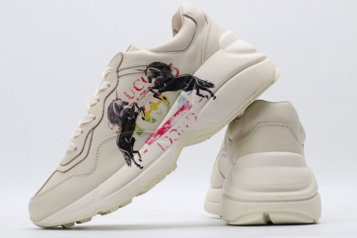 G*u*i rhyton leather sneaker