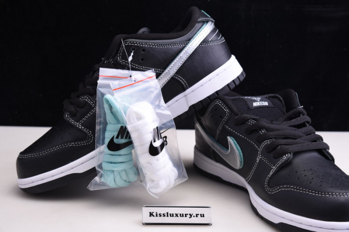 nike sb dunk low pro og qs "black Di*m*nd" - bv1310 001