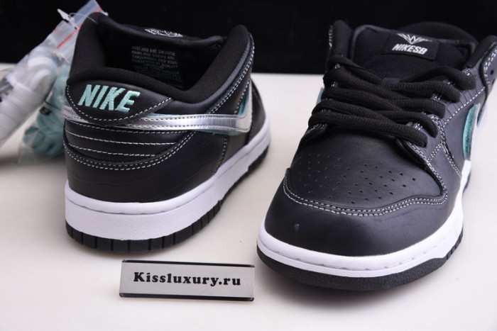 nike sb dunk low pro og qs "black Di*m*nd" - bv1310 001