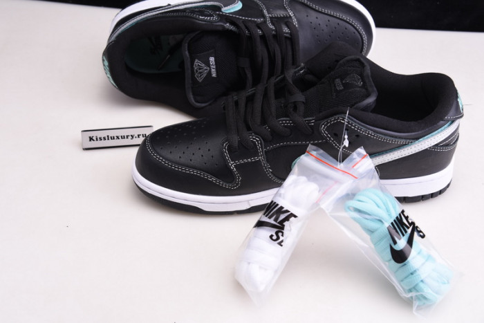 nike sb dunk low pro og qs "black Di*m*nd" - bv1310 001