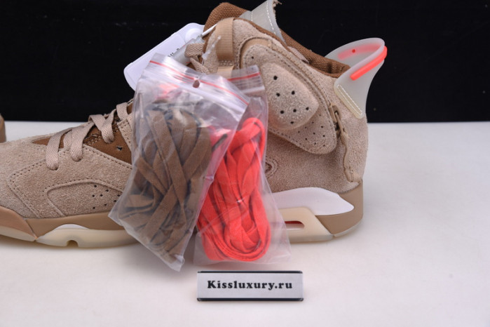 JORDAN 6 RETRO TRAVIS SCOTT BRITISH KHAKI - DH0690-200