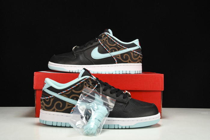Nike Dunk Low SE Barber Shop Black - DH7614-001