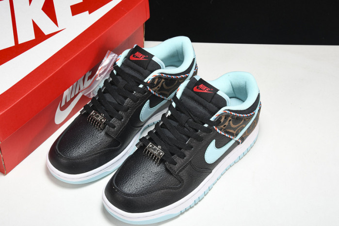 Nike Dunk Low SE Barber Shop Black - DH7614-001